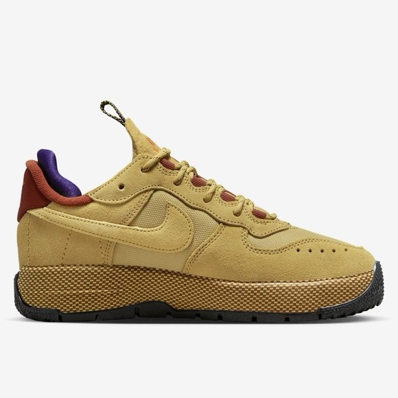 Nike Air Force 1 Wild "Wheat Gold" FB2348 700 LIMITED Color New Women's Size 9.5 - Picture 10 of 10